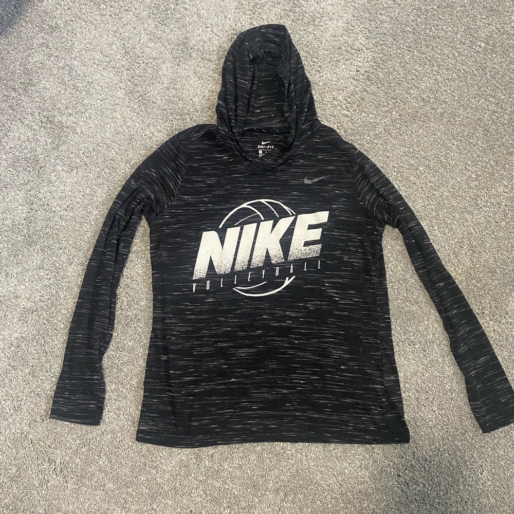 Nike Dri-FIT Black and Gray Top